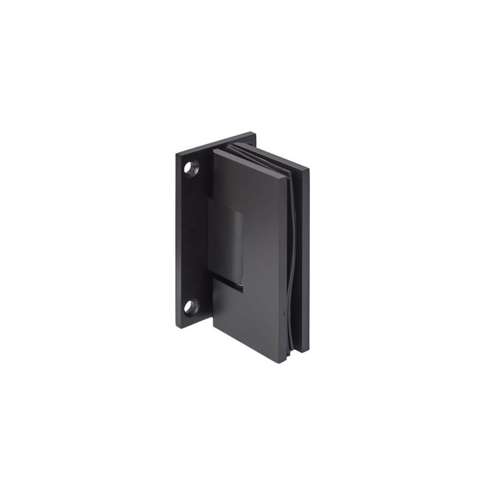 Sure-Loc Hardware SHR-H4 FBL Shower Glass Hinge 2 1/4"x4" Square in Flat Black